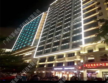 海南三亚市中心夜景亮化系统